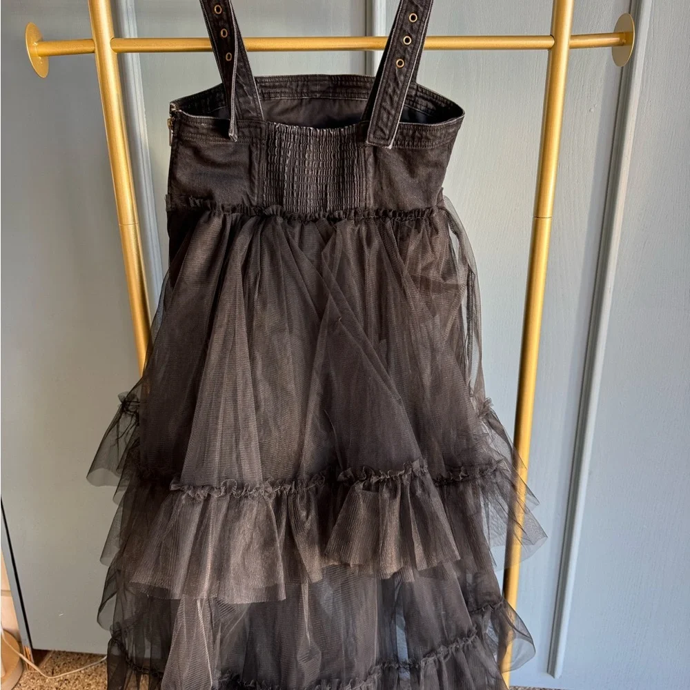 Pilcro Black Tulle Layered Dress - Picture 9 of 10